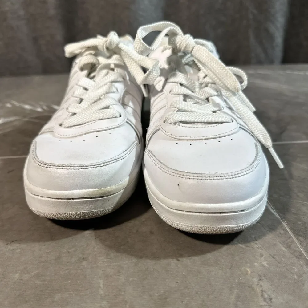 K-SWISS SHOES MEN LOW COURT PALISADES WHITE LEATHER 06931-117 US 10 EU 43 B28